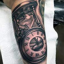 Hourglass Tattoo Watch Clock