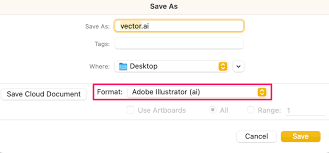 save adobe ilrator file as vector
