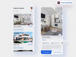 Free Real Estate Mobile App Design Xd