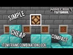 item frame combination lock minecraft