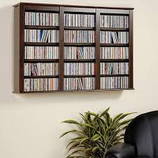 Triple Wall Mounted Storage Cds Dvds