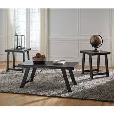 3 Piece Coffee And End Tables Top