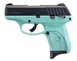ruger ec9s turquoise black 9mm pistol