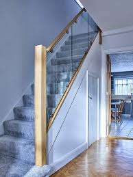 Need help designing your viewrail glass railing system? Oak Handrail Glass Staircase Balustrade Kit Fit Staircase 3300 3650mm Long 45 Degrees Amazon Co Uk Diy Tools