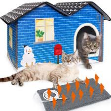 marunda large heated cat house for