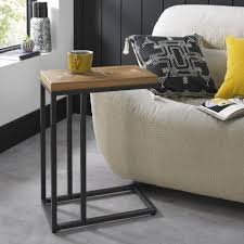 Lowry Rustic Oak Sofa Table Living