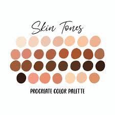 Skin Tone Procreate Color Palette