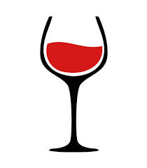 Wine Glass Two Color Vector Wine Label