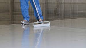 how to paint levelled floor screeds