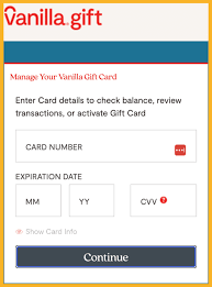 how to use vanilla gift card in