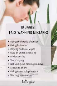 face washing mistakes