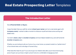12 free real estate prospecting letter
