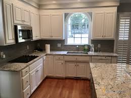 Also, gray kitchen cabinets don't make space appear dark or heavy. Extra White Kitchen Gray Matters Island 2 Cabinet Girls