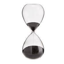 Hourglass Black Sand Timer 30 Min By