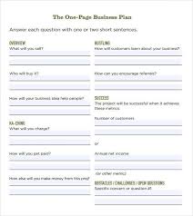 Printable Business Plan Template Fresh