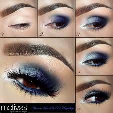 blue eye shadow for brown eyes tutorial