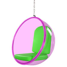 Then a hanging chair for bedroom is just the furnishing for you! Bubble Hanging Chair Pink Acrylic In Green By Mod Decor