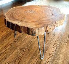 Coffee Table Made From Tree Trunk