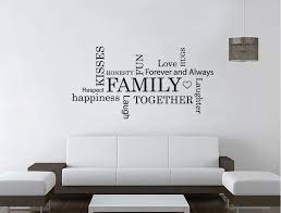 family words wall sticker word art