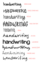 design context handwriting fonts