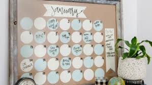 Diy Dry Erase Wall Calendar