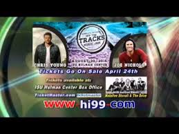 Image result for Joe Nichols and Chris Young in terre haute