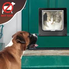 Cat Door 4 Way Magnetic Pet Door For