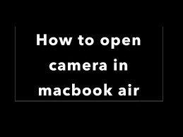 camera work on my macbook pro