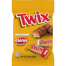 twix caramel minis candy bars 9 7oz
