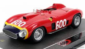 Ferrari presenta cuatro autos, con fangio, collins, castellotti y el español alfonso de portago. Bbr Models Bbrc1818b Masstab 1 18 Ferrari 290mm Spider N 600 Mille Miglia 1956 J M Fangio Red Blue