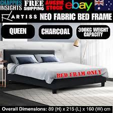 Artiss Neo Bed Frame Fabric Charcoal