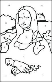 Free download 40 best quality mona lisa coloring page at getdrawings. Color By Number Art Art Parody Mona Lisa