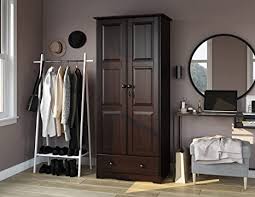 Choose from contactless same day delivery, drive up and more. Amazon Com 100 Solid Wood Flexible Wardrobe Armoire Closet By Palace Imports Java Color 32 W X 72 H X 21 D 1 Shelf 1 Clothing Rod 1 Drawer 1 Lock Included Additional Shelves Sold