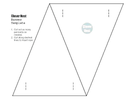 Banner Template Word Cut Out Triangle Printable Pennant