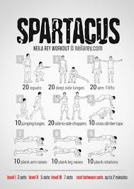 3 circuits of 10 exercises15 seconds rest between each exercise2 minutes rest between each circuitrepeat 3 days/week. Visual Workouts By Neila Rey Spartacus Workout Superhero Workout Neila Rey Workout