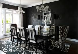 24 black and white dining room designs