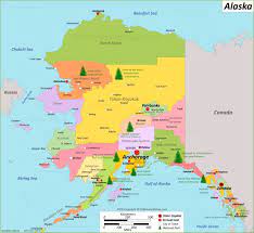 The largest cities on the alaska map are anchorage, fairbanks, juneau, sitka, and ketchikan. Alaska State Maps Usa Maps Of Alaska Ak