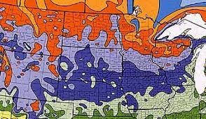 usda plant hardiness zone map for north