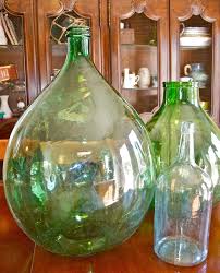 Antique Glass Bottles Wine Jug