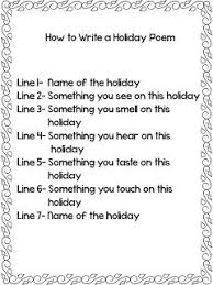 Lmn Tree March Poetry Time Lets Write A Holiday Poem