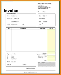 8 Sample Of Invoice Bill Free Invoice Letter