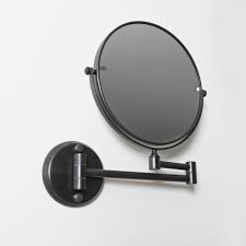 cosmetic mirror brushed matte black