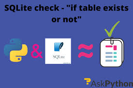 table exists python sqlite3