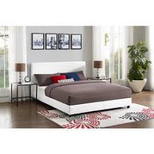 mainstays upholstered queen double bed