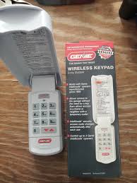 genie wireless garage door keypad ebay