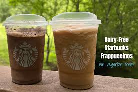 dairy free frappuccinos at starbucks