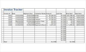 12 invoice tracking templates sle