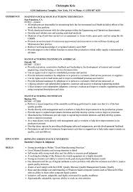 Sample Resume For An Entry Level Manufacturing Engineer Monster Com