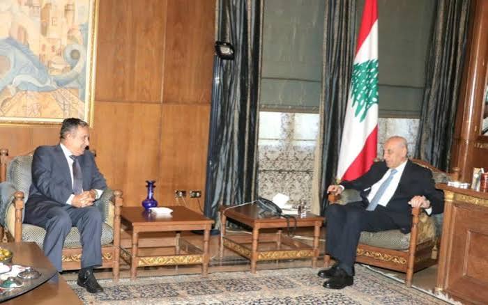 نبيل فهمي لرئيس مجلس النواب اللبناني: ندعم سيادة لبنان - يوليو