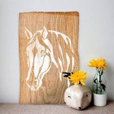 Horse Head Wall Stencil Reusable
